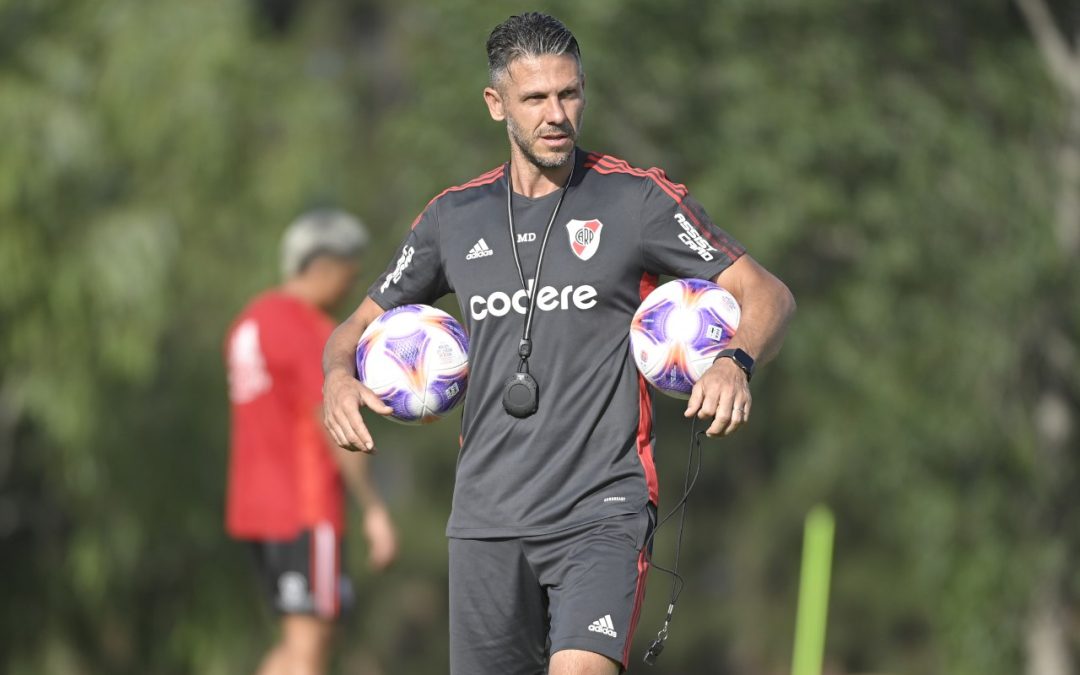 Martín Demichelis y el once de River para recibir a Unión