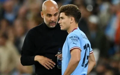 Guardiola explicó el motivo por el que no puso a Julián Álvarez en la final de la Champions