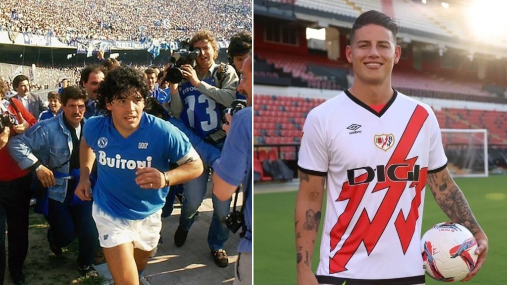 ¡Insólito! El Presidente de Rayo Vallecano comparó a James Rodríguez con Diego Maradona