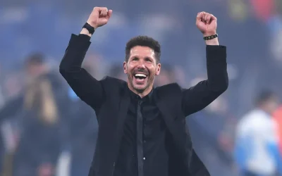 Simeone y un saludo especial para Racing, en una jornada emotiva para él en España